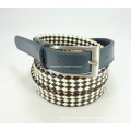 Newly-Designed Fashion Leather-Canvas Woven Belt